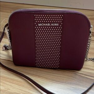 Michael Kors Burgundy Crossbody Bag